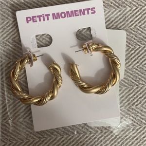 Revolve Gold Hoop Earrings